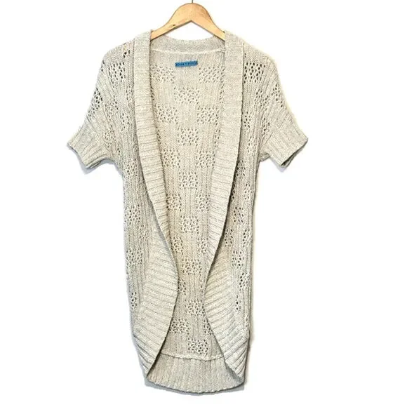 Alice + Olivia Cream Open-Knit Cardigan - Picture 15 of 15